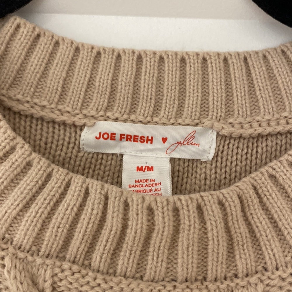 Joe Fresh x Jillian Harris Pink Cable Knit Sweater - Picture 5 of 10